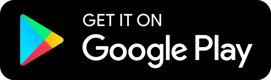 Get it on Google Play with Google Play logo against balack background.