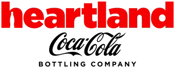 Heartland in red text with Coca-Cola logo in black text underneath.