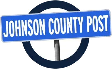 Johnson County Post logo on a blue sign.