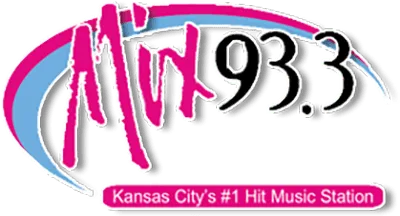 Mix93.3 logo in both pink, blue, and black text.