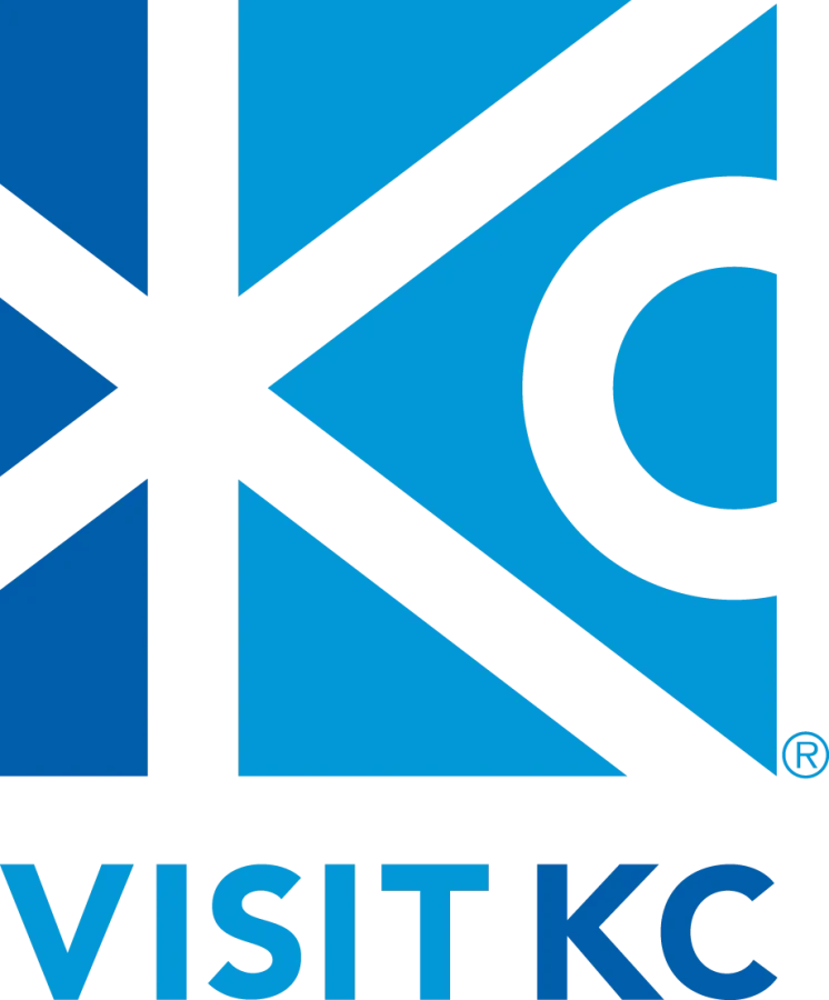 Visit KC logo in light and dark blue.
